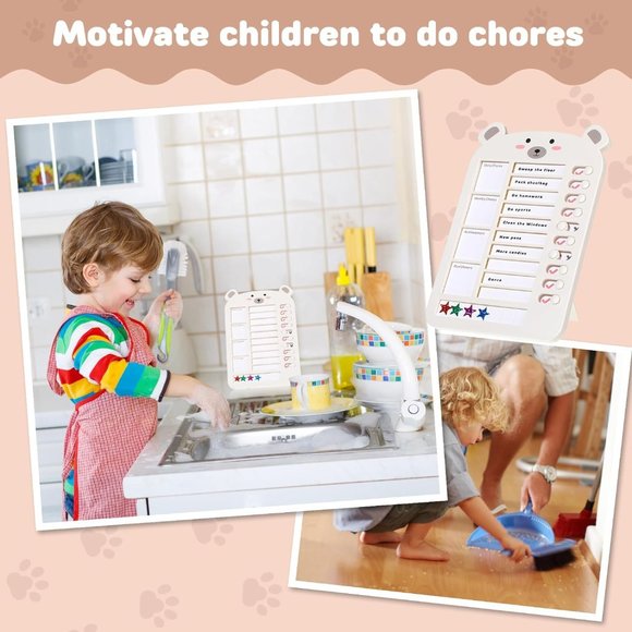 NIB Bear reward chart for kids, chore chart - Picture 5 of 6